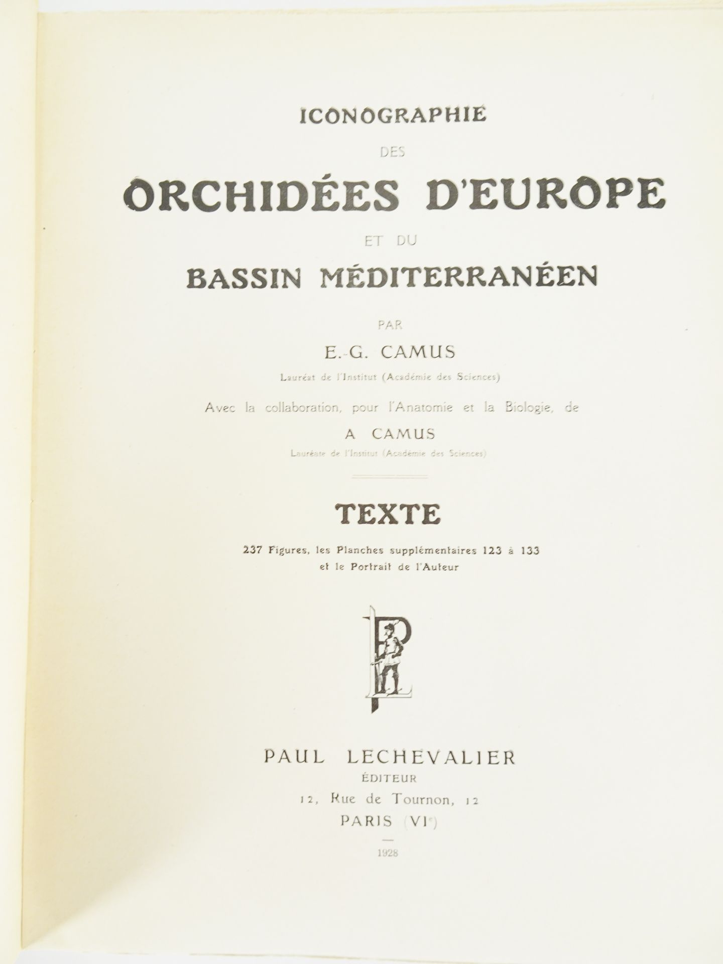 |Orchidaceae| Camus E.G., "Iconographie des Orchidées d'Europe et du Bassin Méditerranéen", 1921 - Bild 3 aus 14