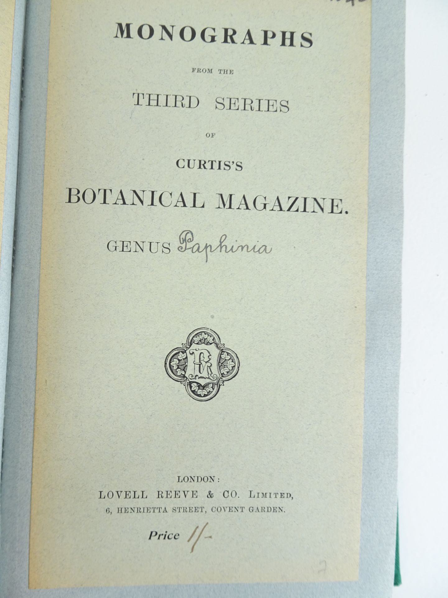 |Orchidaceae|"Monographs from the Third Series of Curtis's Botanical Magazine" - Bild 3 aus 14