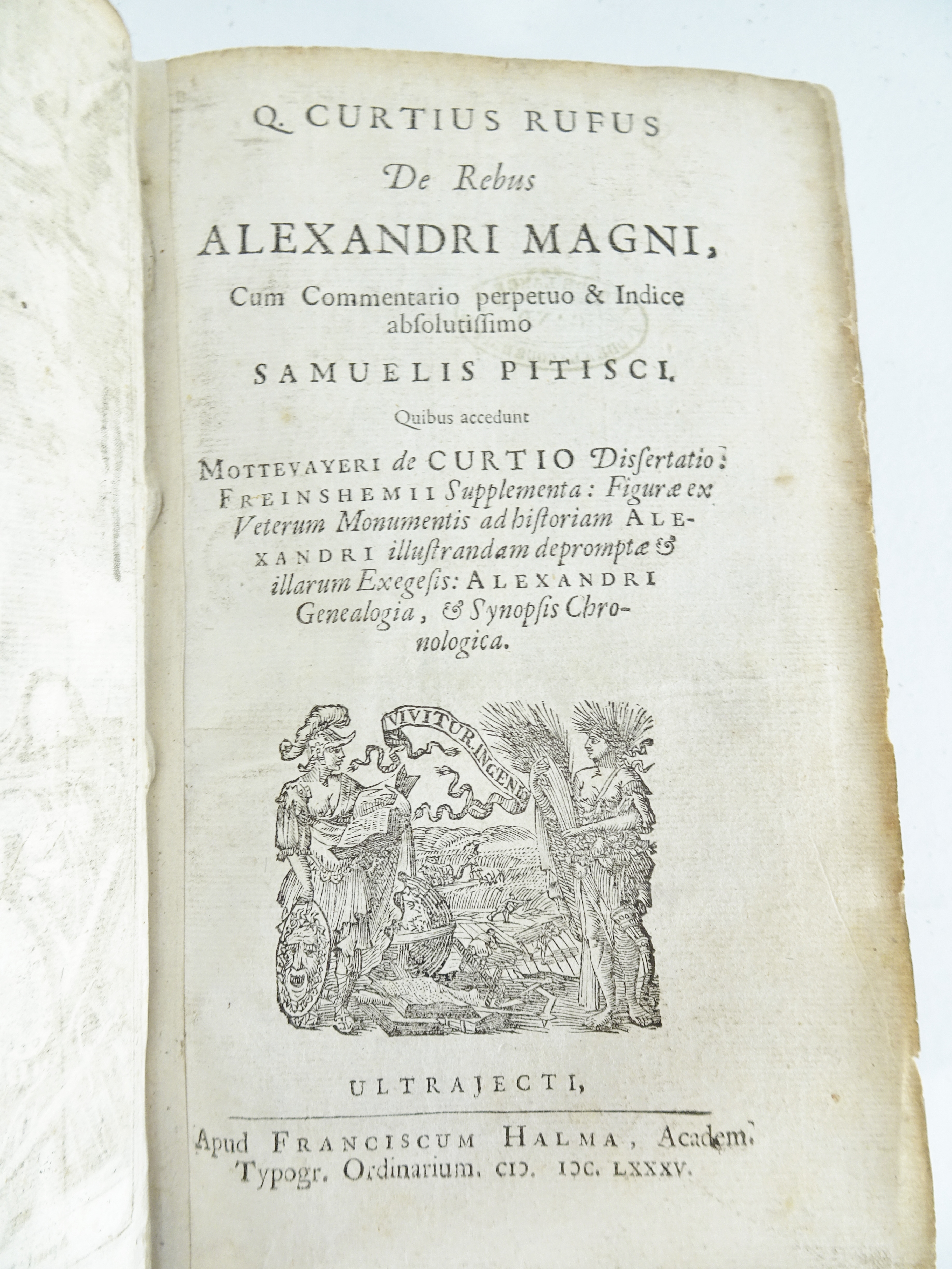 |History| Rufus Quintus Curtius, "De Rebus Alexandri Magni cum commentario perpetuo &indice absoluti