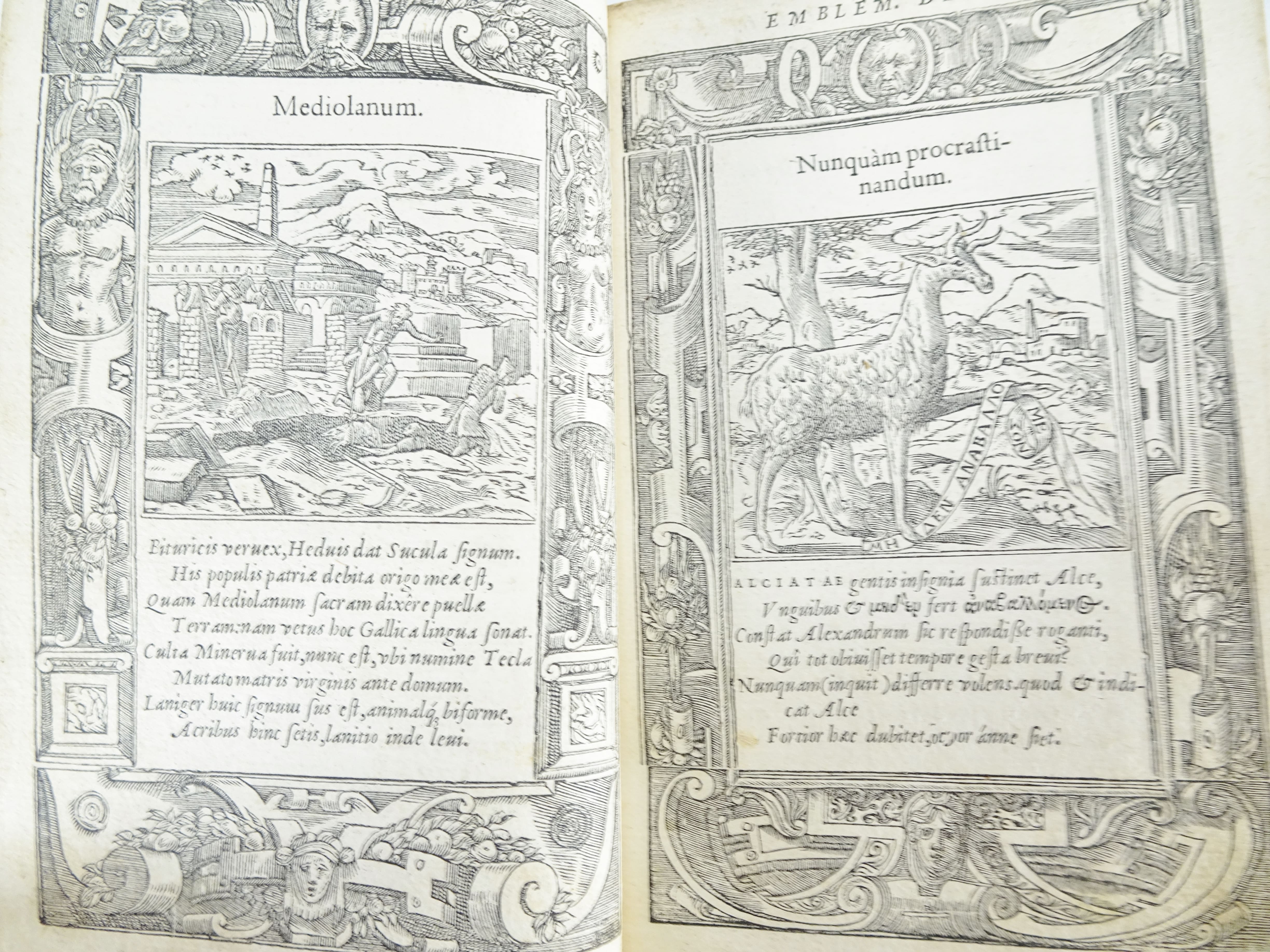 |Emblemata| Alciati Andrea, "Emblemata D.A. Alciati, denuo ab ipso Autore…", 1551 - Image 3 of 21