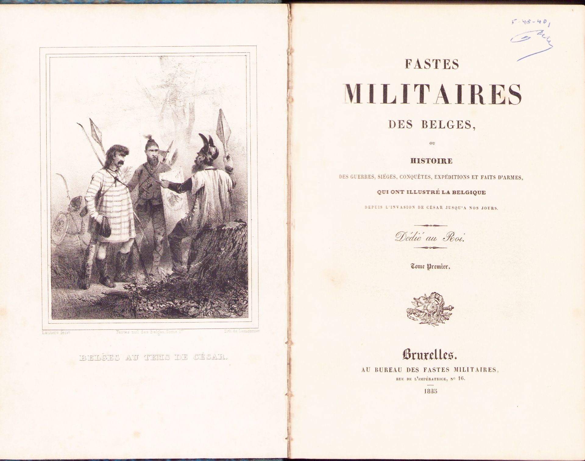 |Militaria| "Fastes Militaires Belges ou histoire des guerres, sièges,…", 1835 - Bild 2 aus 7