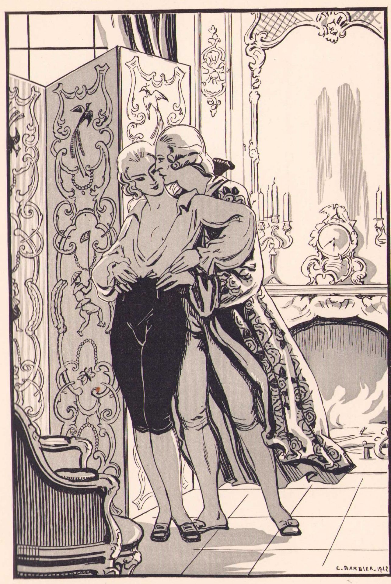 |Illustré| Barbier George,"Les plus belles heures d'amour de Casanova",  1923 - Image 9 of 13