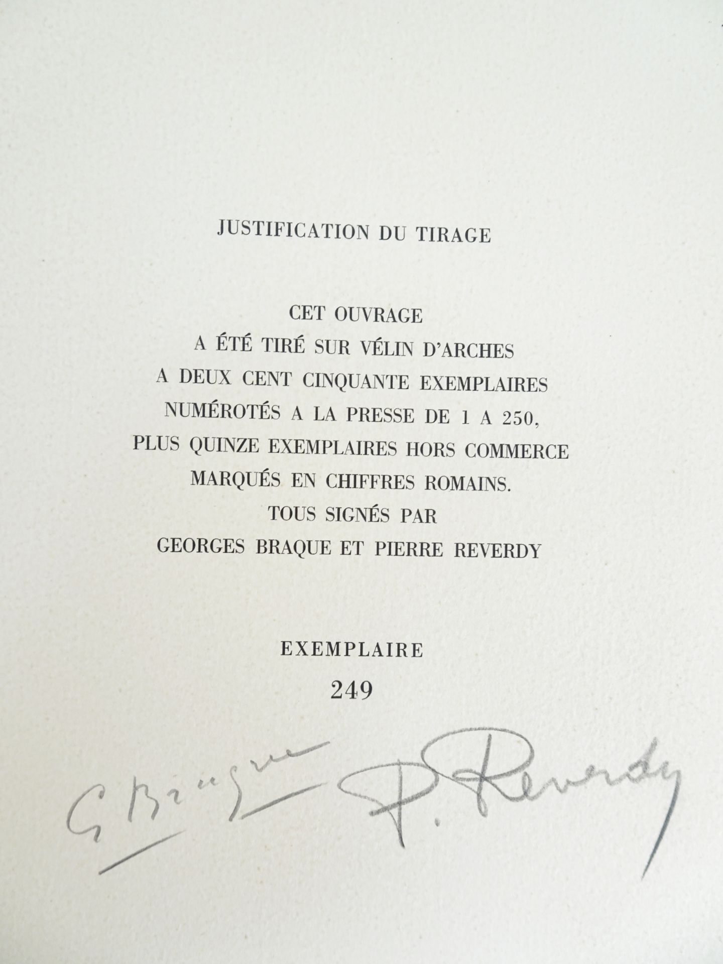 |Art| Braque George & REVERDY Pierre, "Une Aventure méthodique" - signé par l'artiste, 1950 - Image 3 of 17