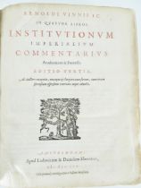 |Droit - Law| Vinnius Arnold, "Arnoldi Vinnii I.C. in quatuor libros institutionum imperialium comme
