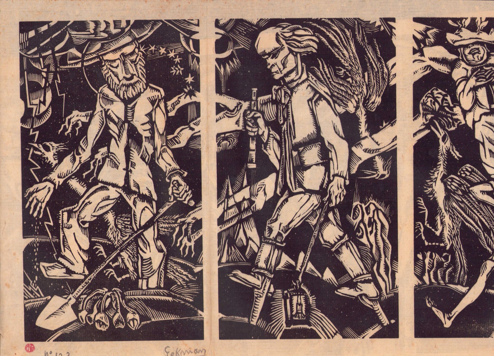 |Art|Eekman, Nico - Dooddans in zeven tempo's - gesigneerd, gelimiteerd, 1924 - Bild 5 aus 5