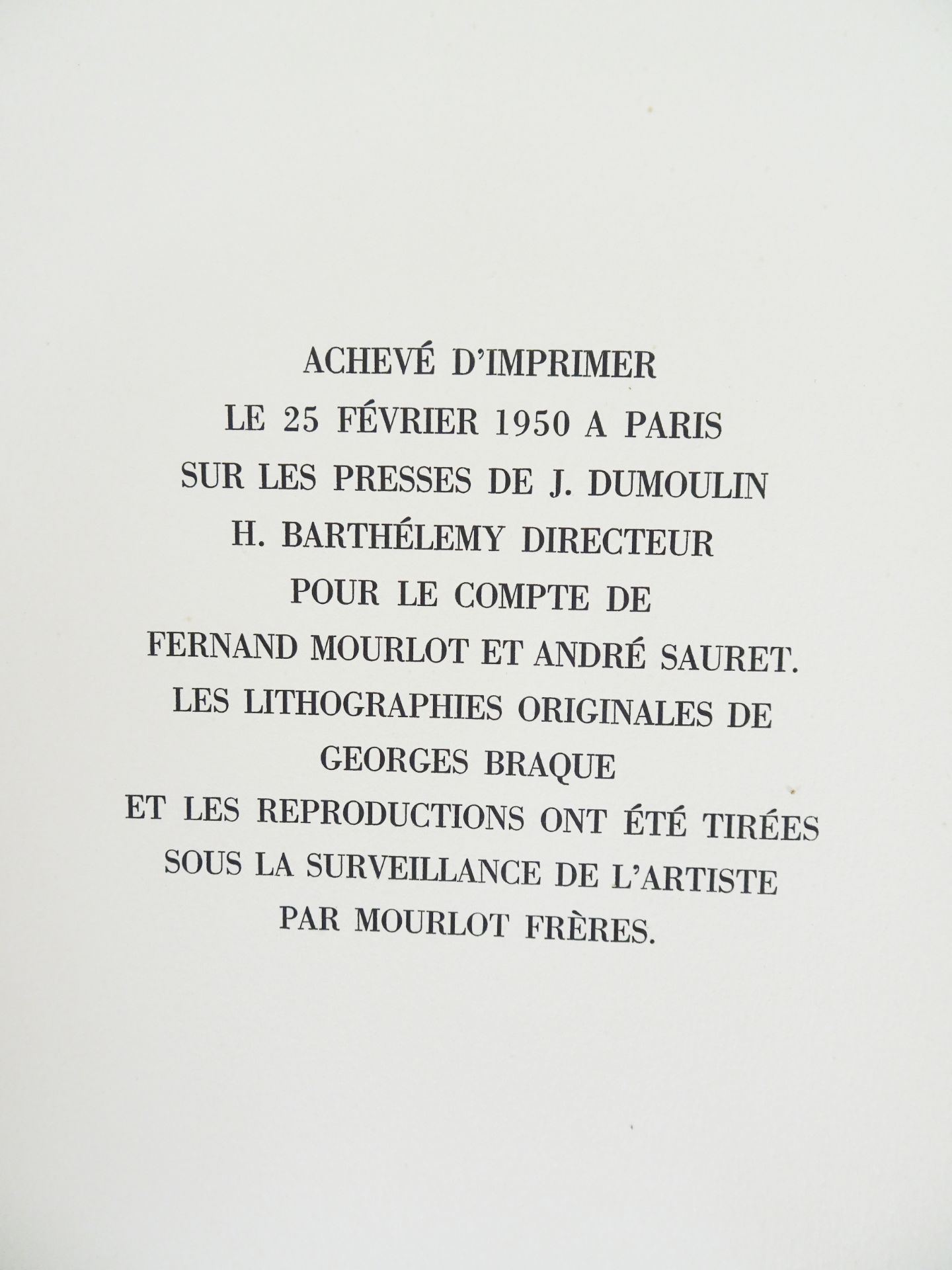 |Art| Braque George & REVERDY Pierre, "Une Aventure méthodique" - signé par l'artiste, 1950 - Image 17 of 17