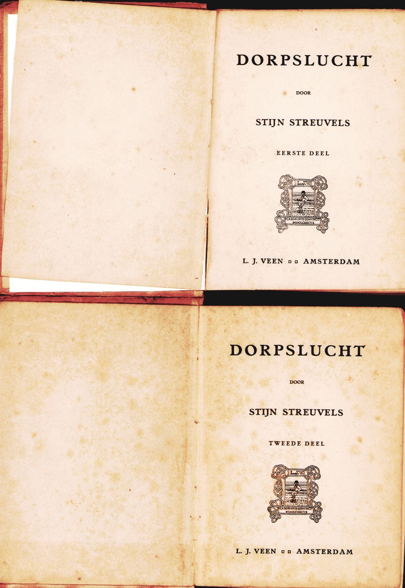 |Literatuur| Streuvels Stijn, "Dorpslucht", eerste druk, 1914 - Bild 2 aus 3