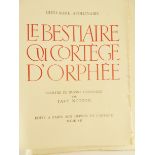 |Illustré| Apollinaire Guillaume, "Le Bestiaire ou Cortège d'Orphée", 1962