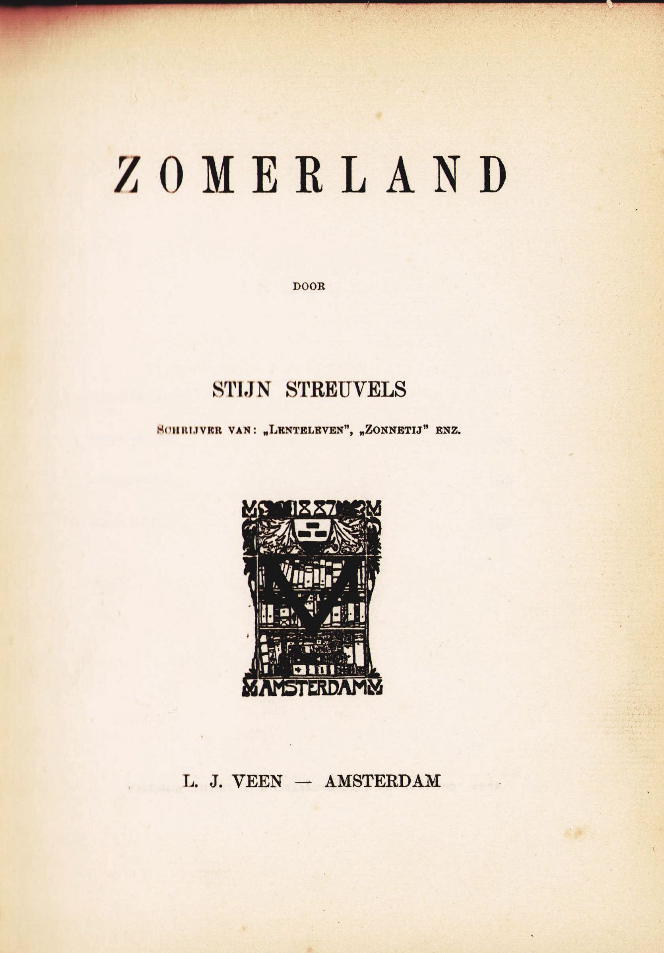 |Literatuur| Streuvels Stijn, "Zomerland", eerste druk, 1900 - Bild 2 aus 3