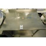 Stainless Steel Preparation Table (Location: Over Norton. Please Refer to General Notes)