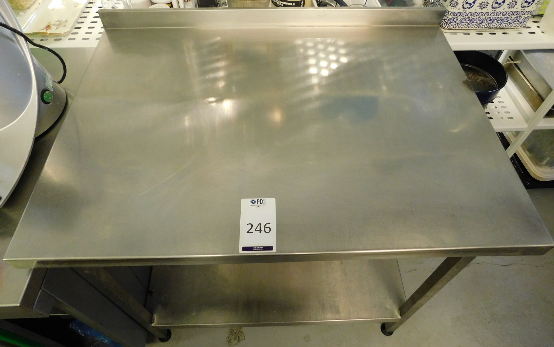 Stainless Steel Preparation Table (Location: Over Norton. Please Refer to General Notes)