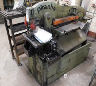 Piranha P50 Ironworker (1997), Serial Number; 6713, with 4-Tier Trolley Containing Quantity of