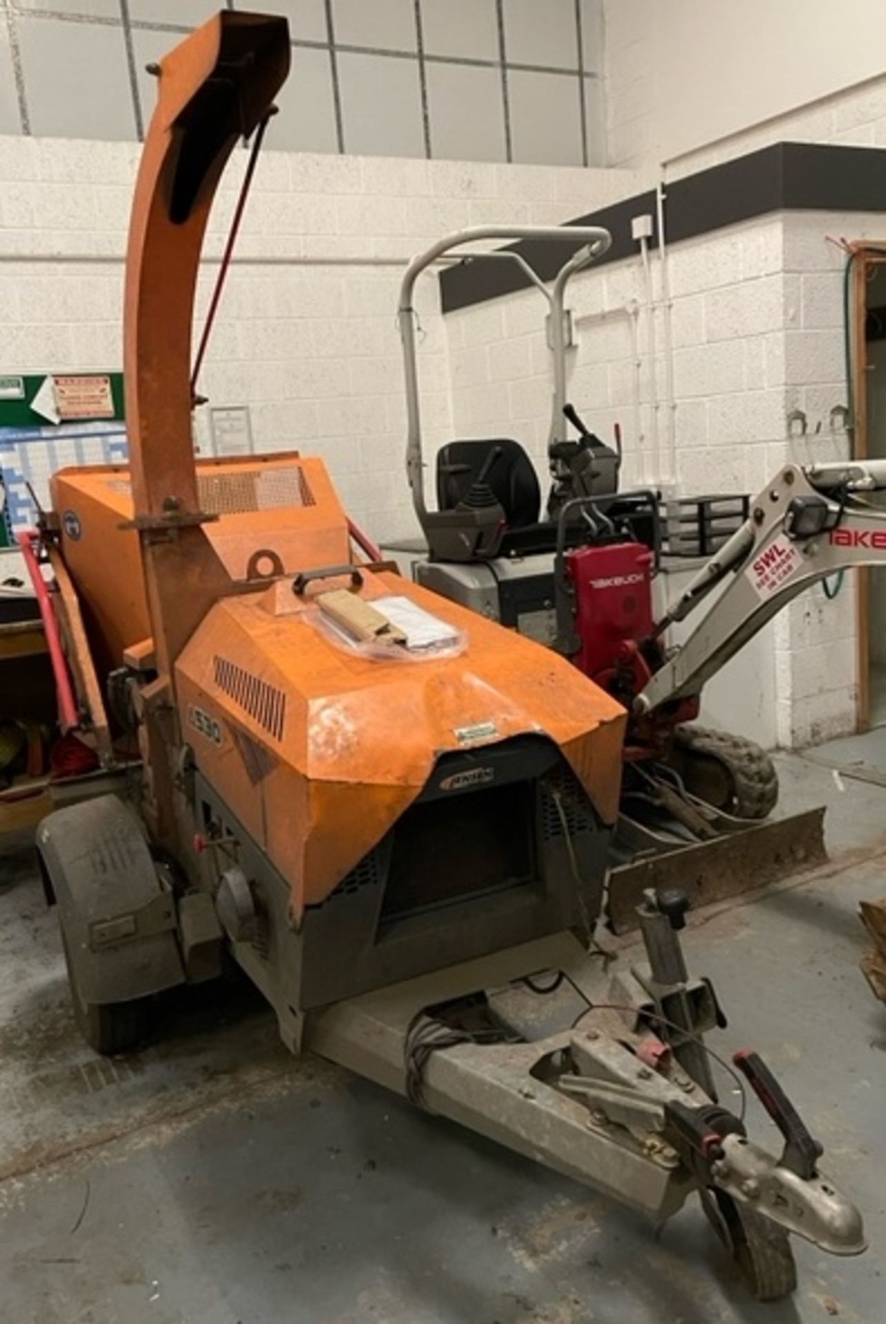 Jensen Model A530L Trailer Mounted Woodchipper (2018), Serial Number; W0955180735J40401, 326