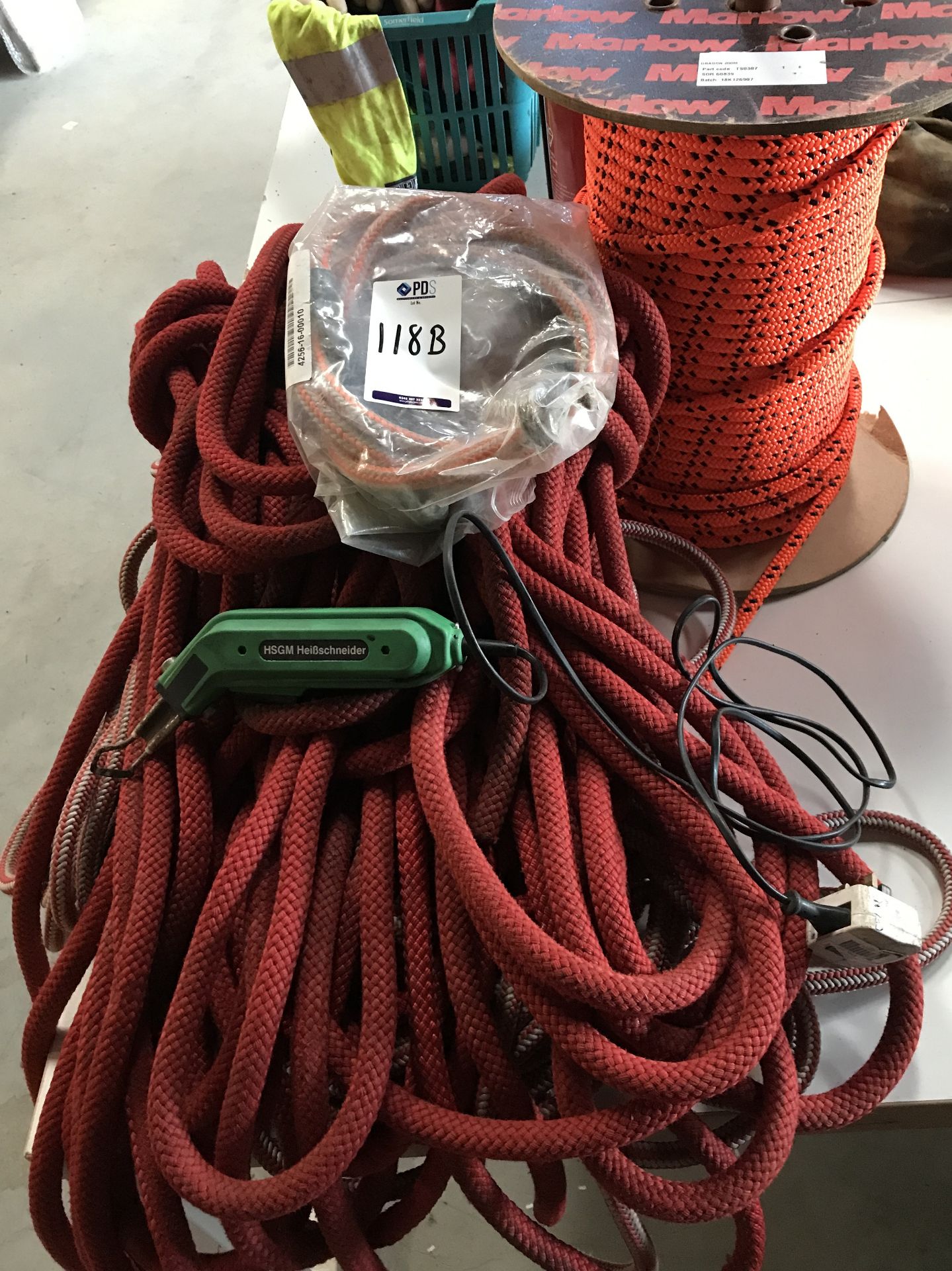 Quantity of Various Climbing Lines & Part Roll of Marlow Dragon Rope (Location: Brentwood. Please