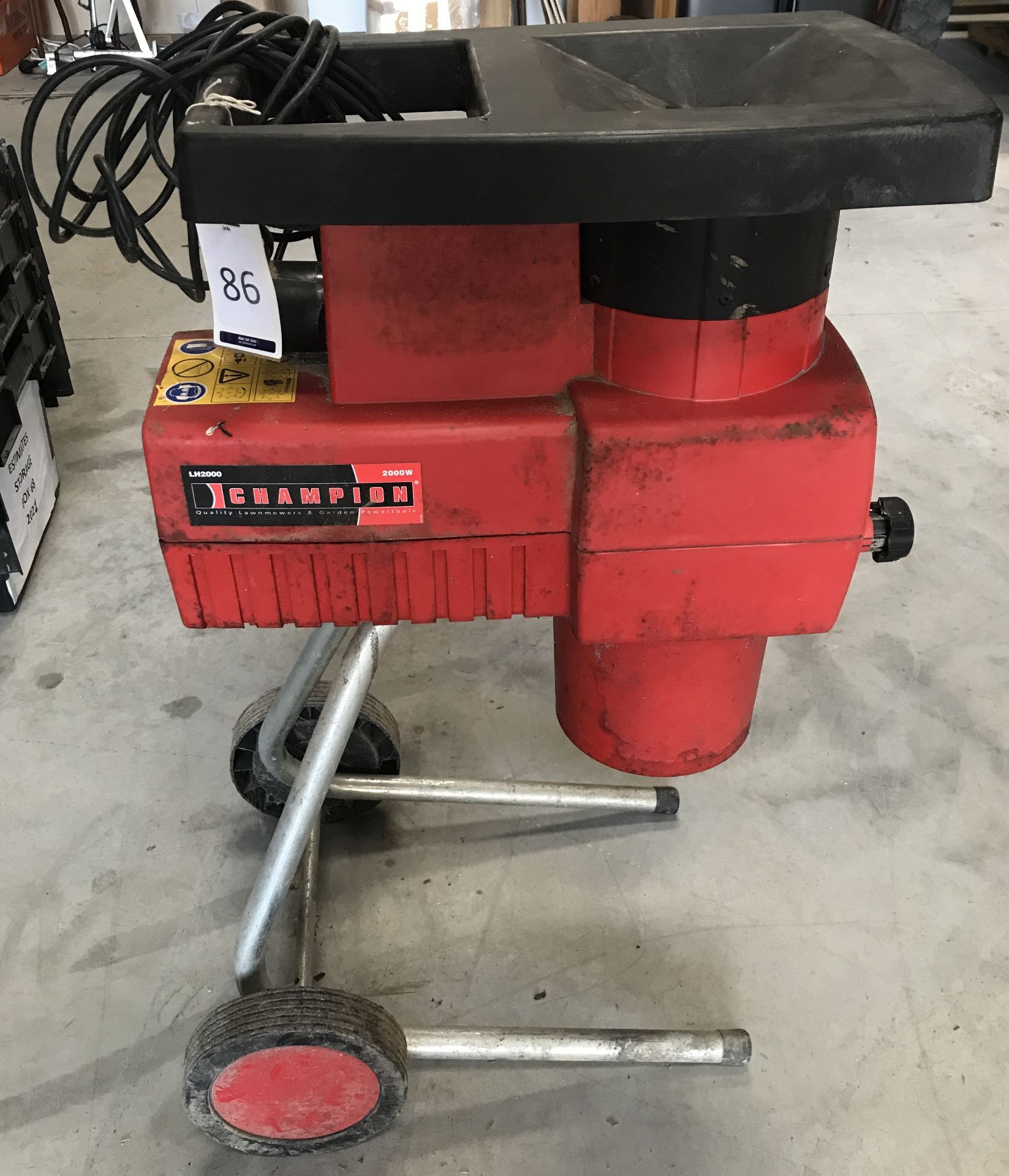 Champion LH2000 2000W Electric Garden Shredder/Mulcher 240v (Location: Brentwood. Please Refer to