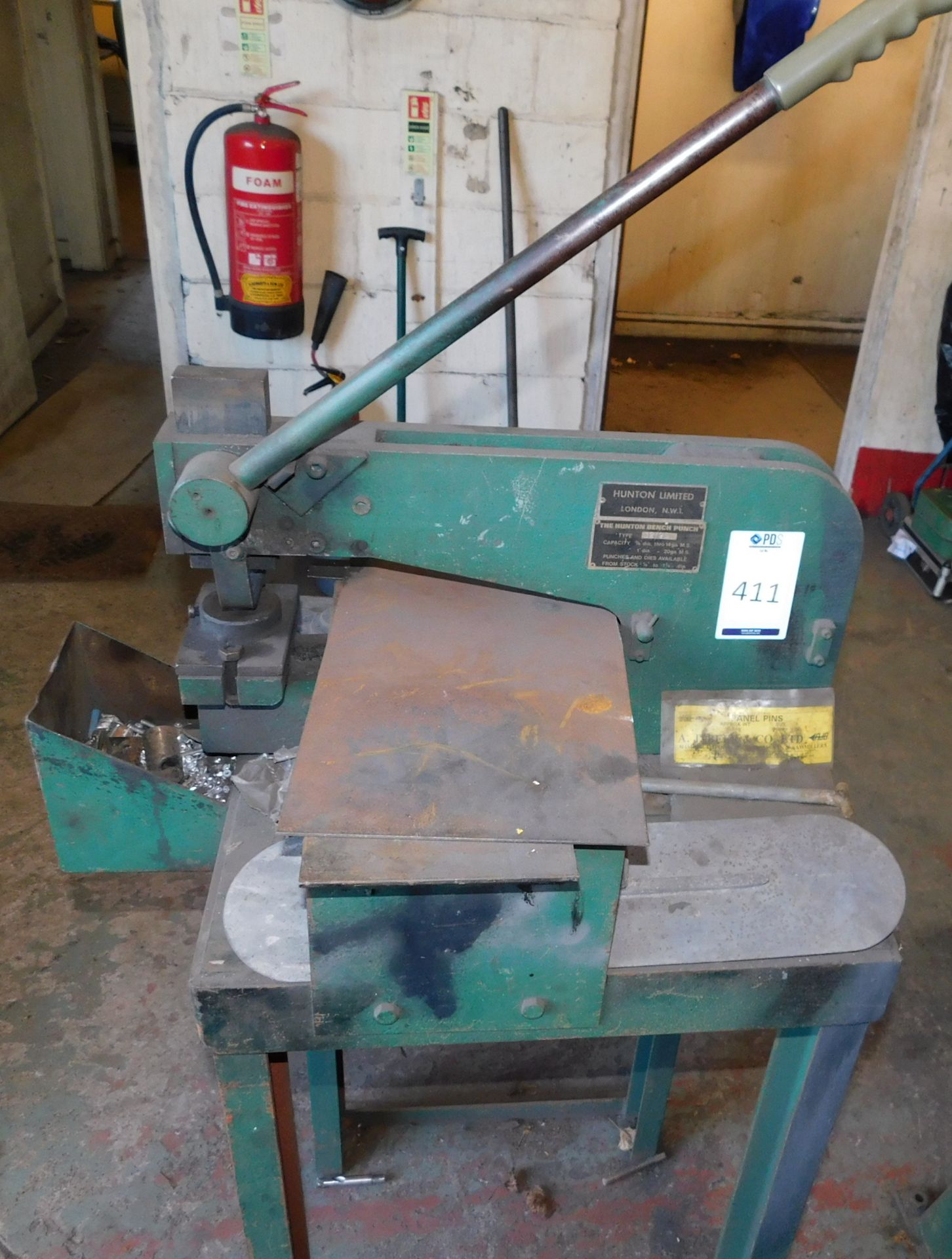Hunton Type 12/9B Bench Punch (Location: Liverpool. Please Refer to General Notes)