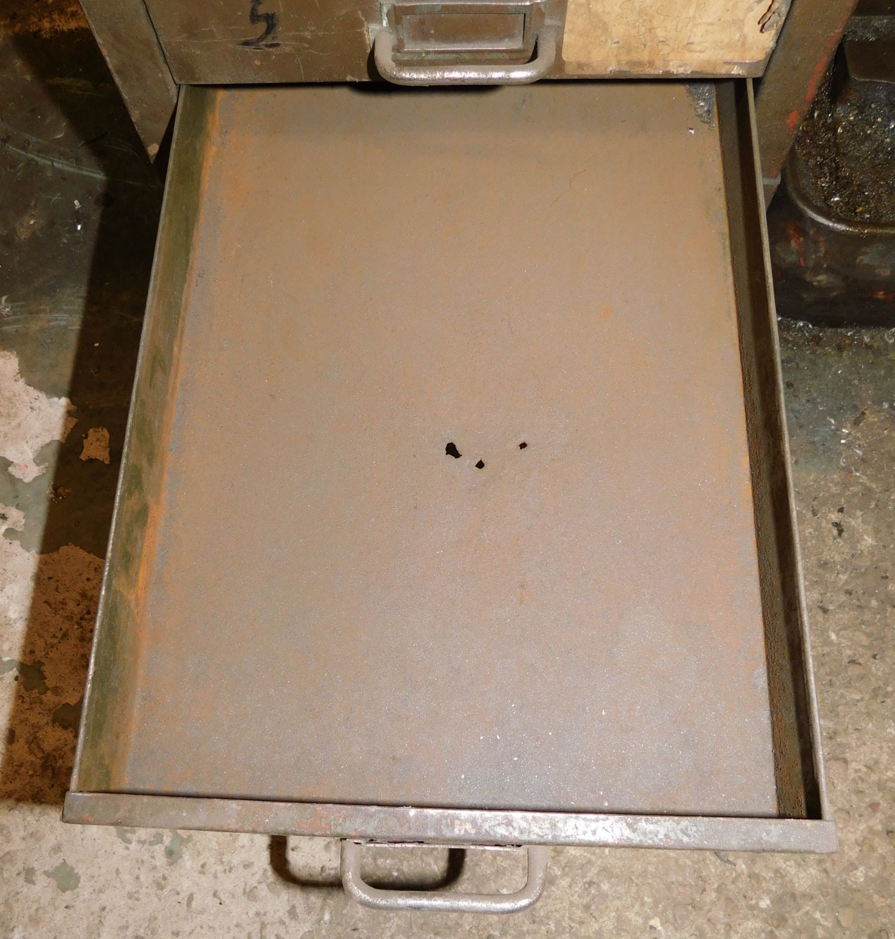 Progress No 3A Pillar Drill, Serial Number; 2348640 with Multi Draw Cabinet of Drill Bits etc. ( - Image 21 of 21