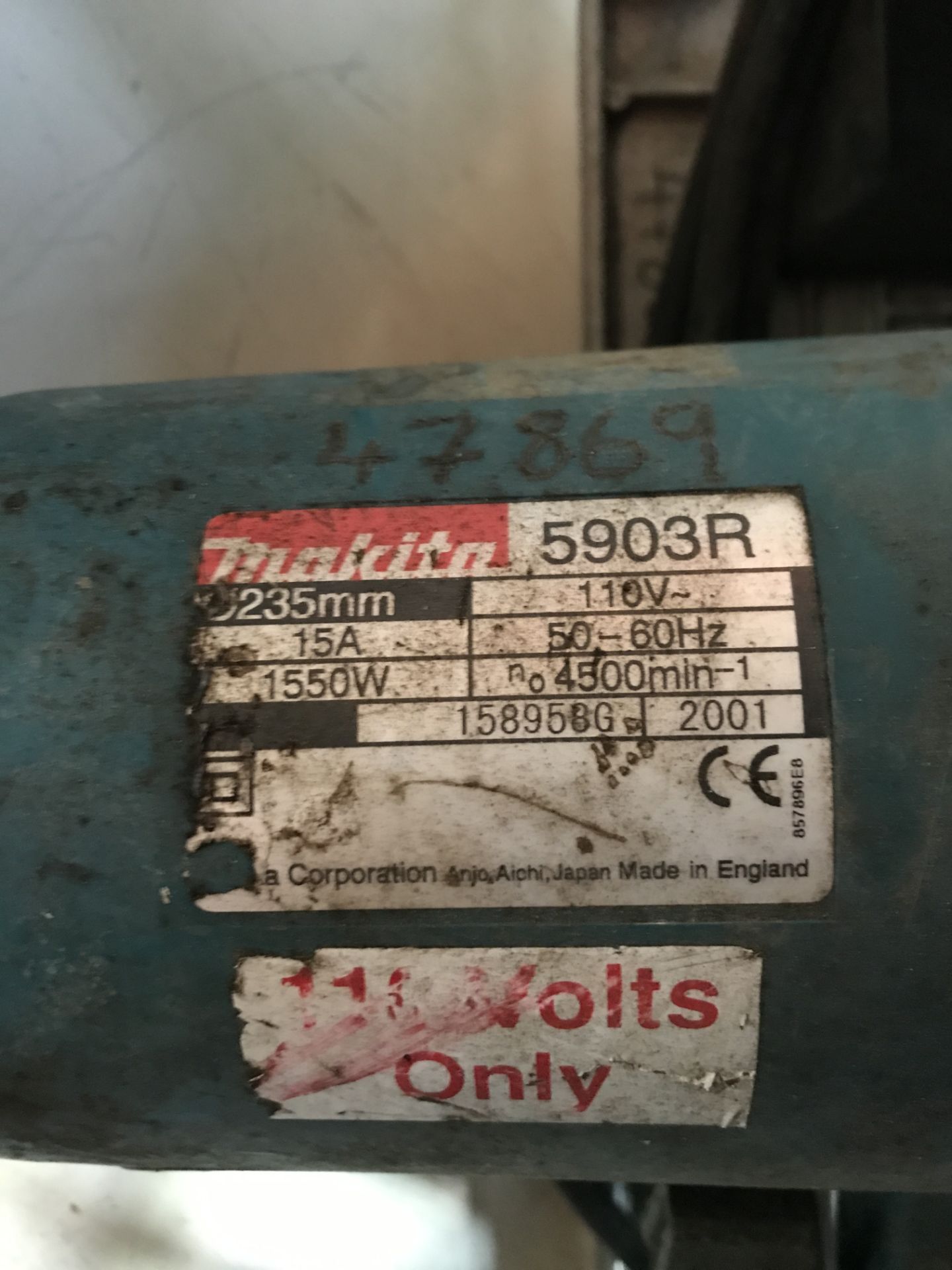 Makita 5903R 235mm Circular Saw (Location: Brentwood. Please Refer to General Notes) - Image 2 of 2