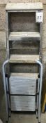 5-Tread Pair of Aluminium Steps with 2-Tread Pair of Access Steps (Location: Brentwood. Please Refer