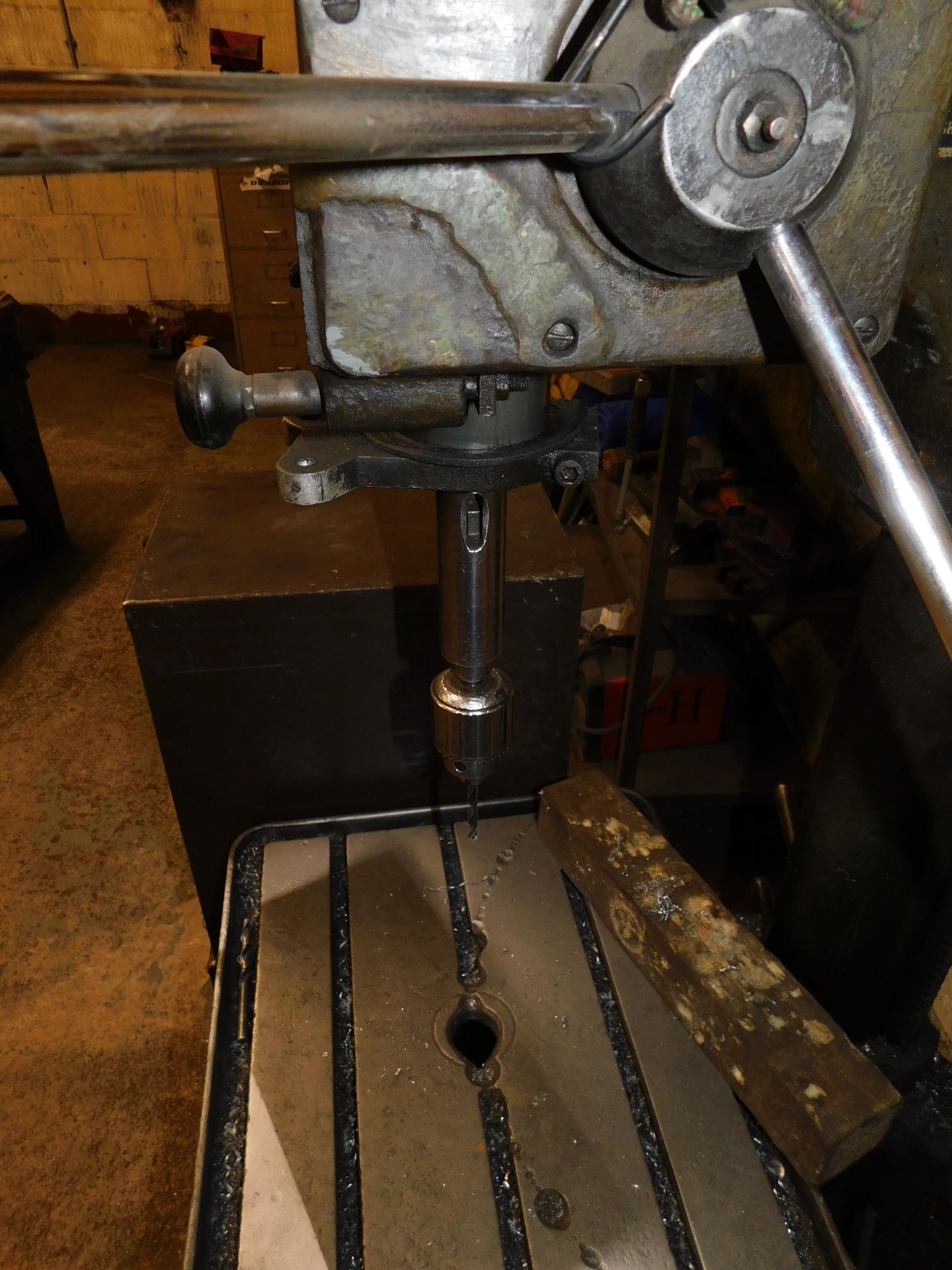 Progress No 3A Pillar Drill, Serial Number; 2348640 with Multi Draw Cabinet of Drill Bits etc. ( - Image 2 of 21