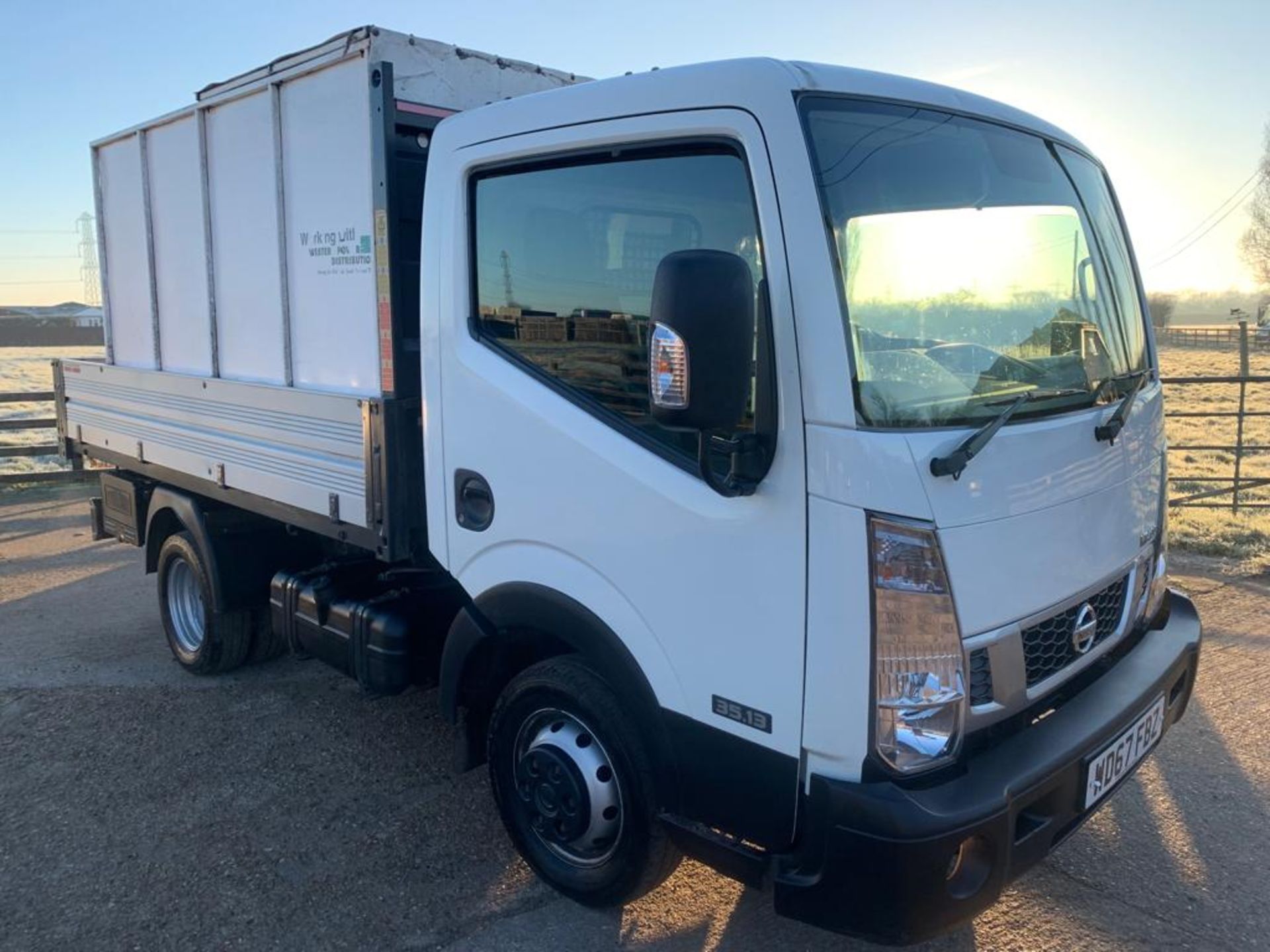 Nissan NT400 Cabstar SWB Diesel 35.13 dCi Flatbed Tipper, Registration WD67 FBZ, First Registered