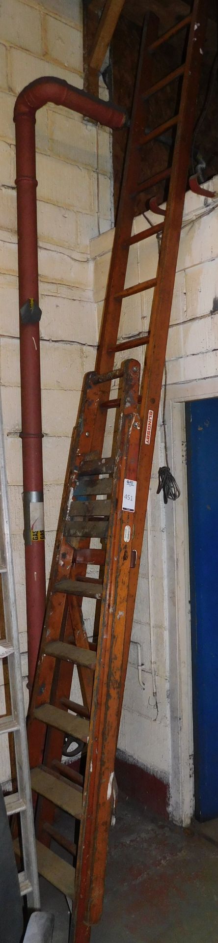 Slingsby Wooden Ladder Section & Slingsby Stepladder (Location: Liverpool. Please Refer to General - Image 2 of 2