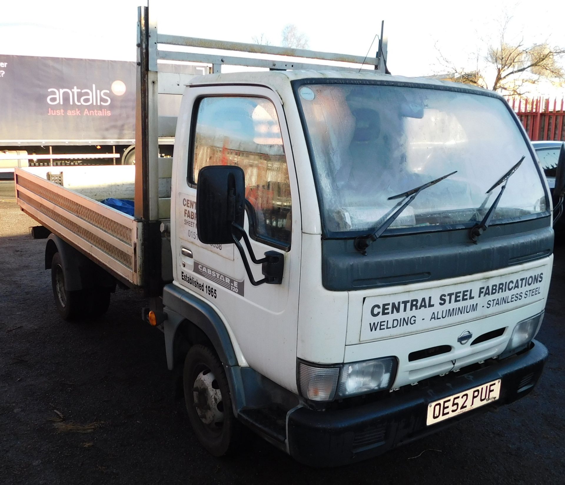 Nissan Cabstar E 120 MWB Dropside, Registration OE52 PUF, First Registered 13th January 2003, MOT