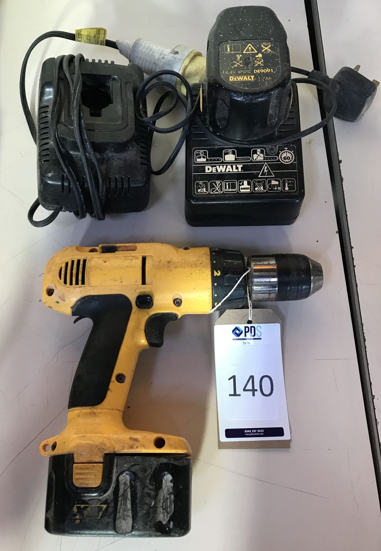 DeWalt Cordless Hammer Drill, with 2 XR Batteries & 2 Chargers (Location: Brentwood. Please Refer to