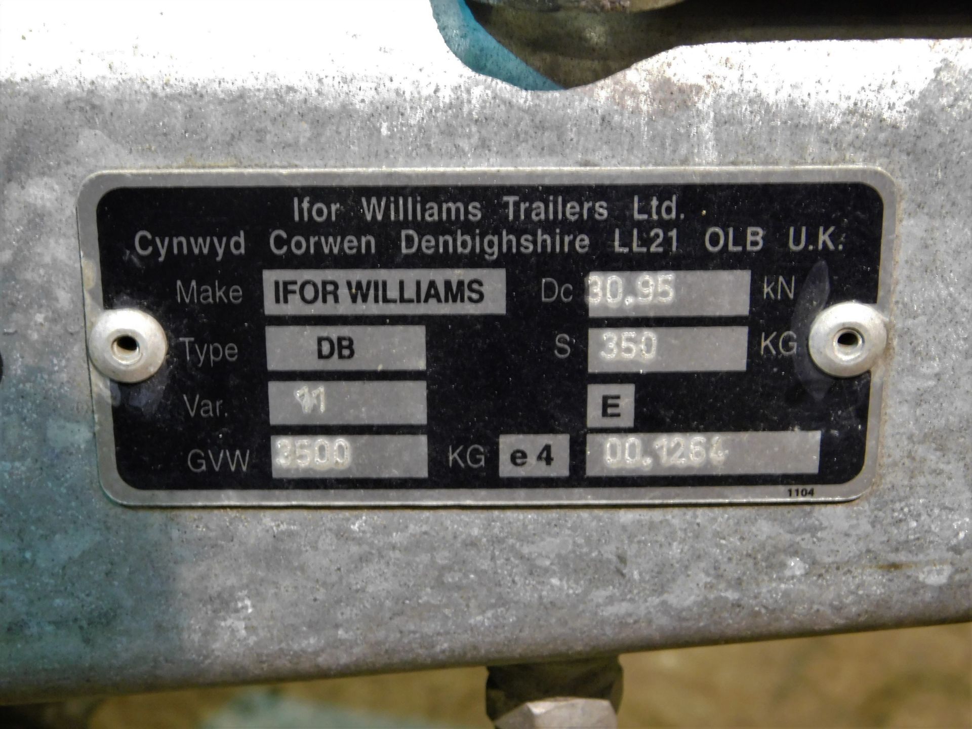 Ifor Williams Type 2Cb LT105G Twin Axle Trailer, Serial Number; 5159713, Manufactured Nov 2018, - Image 7 of 10