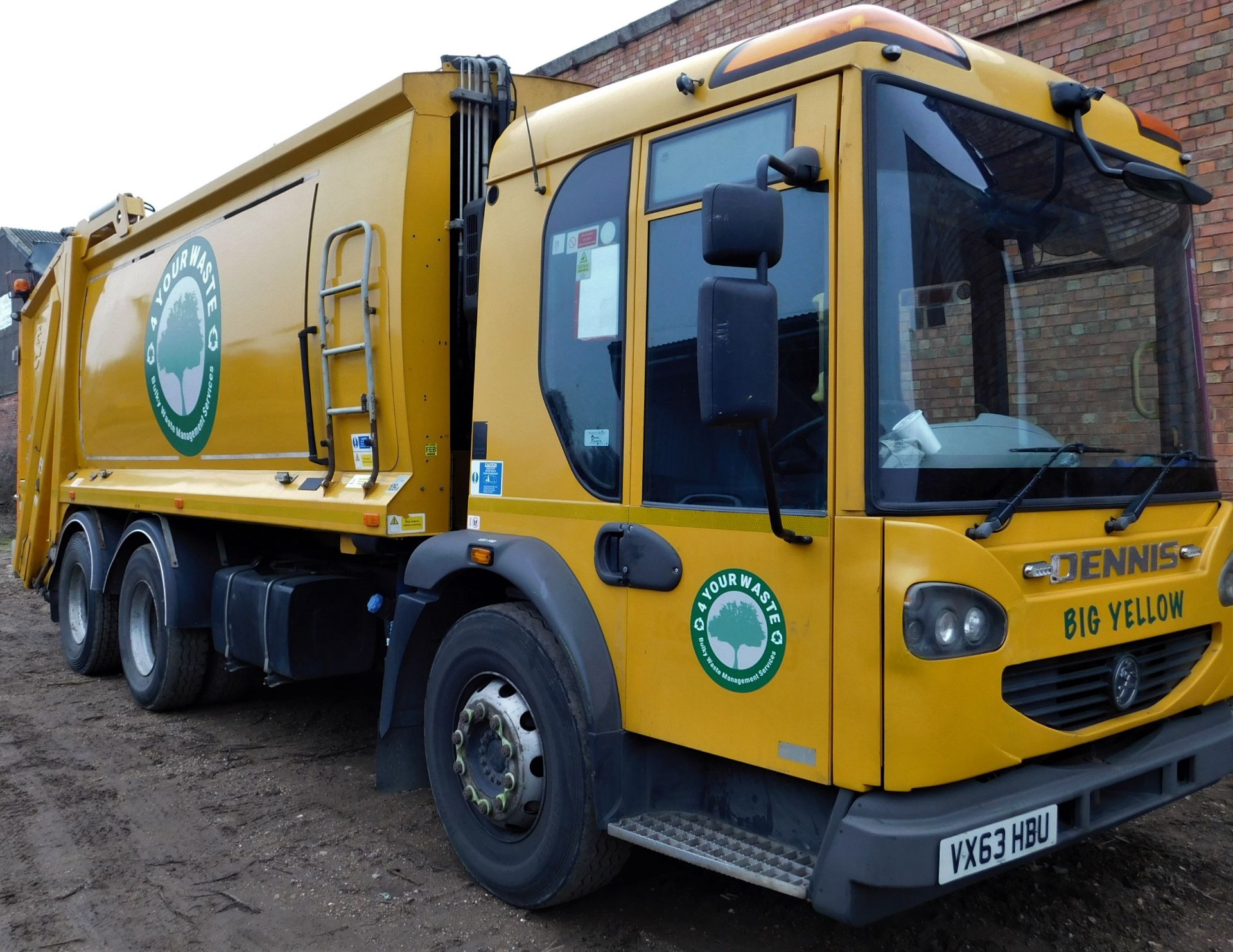 Dennis Elite 2 Refuse Disposal Vehicle, Registration VX63 HBU, First Registered 17th September 2013,