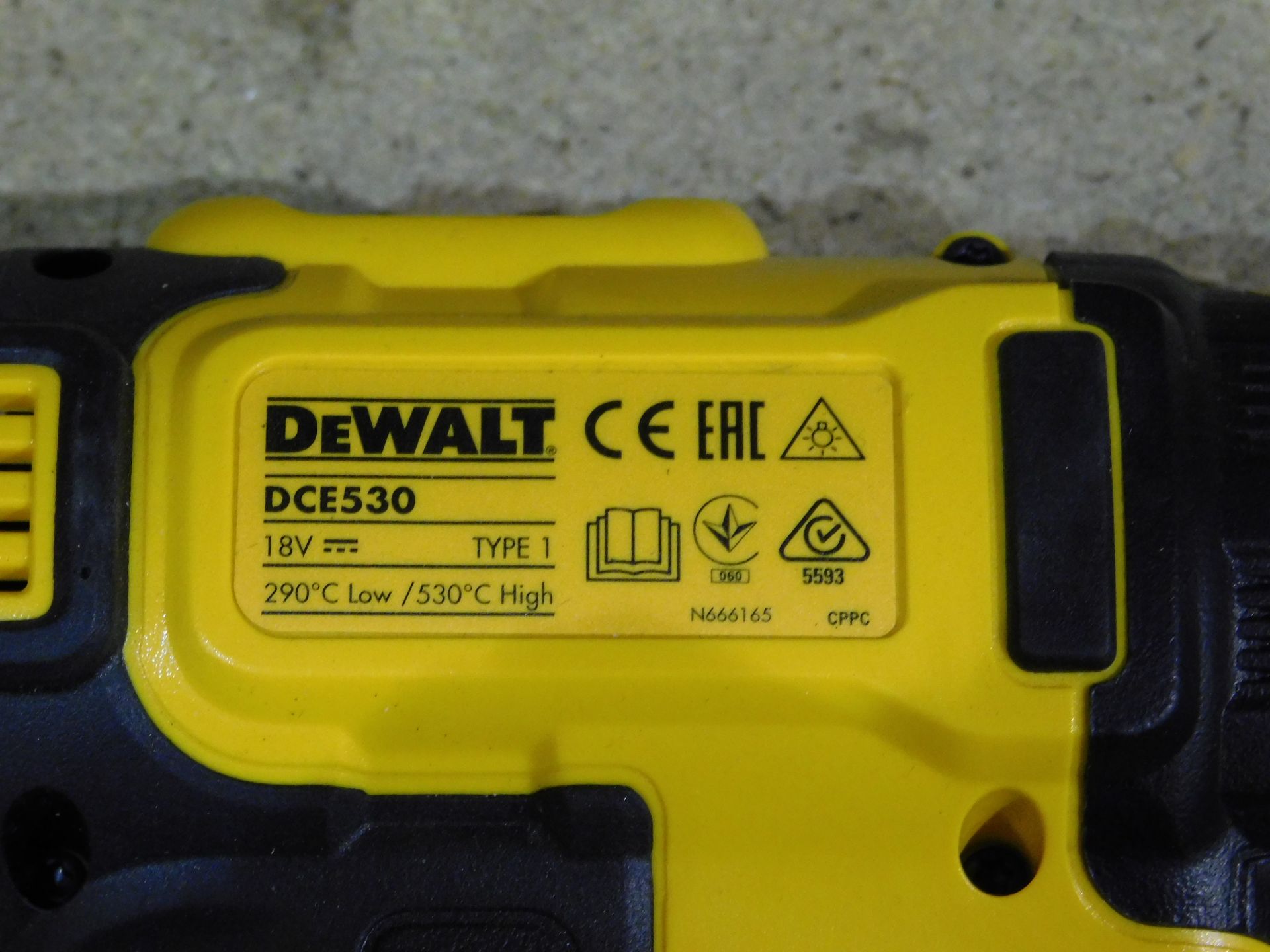 DeWalt DCD795 Type 2 Rechargeable Drill, DeWalt DCD 530 Hot Air Gun & DeWalt DCF809 Rechargeable - Image 4 of 4