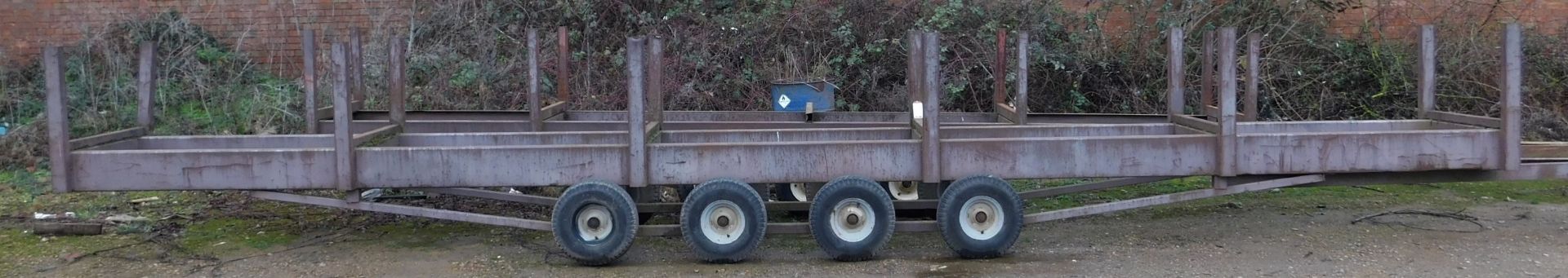 2 Stock Trolleys, 4-Axle & 3-Axle (Location: Finedon - Please Refer to General Notes)