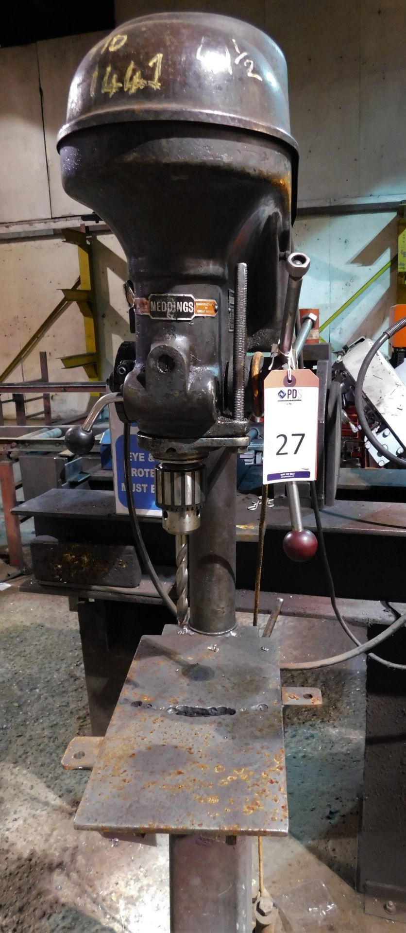 Meddings Pedestal Drill, Serial Number B4P78467 (Location: Finedon - Please Refer to General Notes)