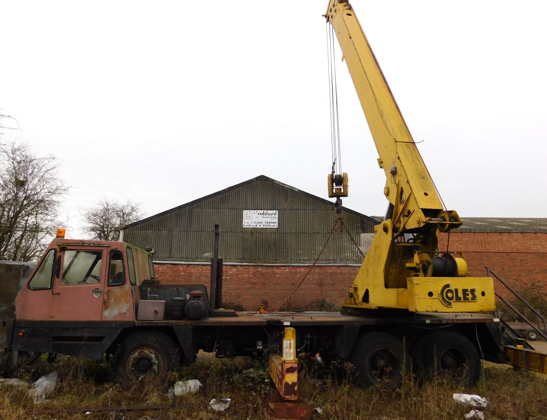 Coles 3 Axle Rigid Body Mobile Crane, Model 18/20T (Unroadworthy), Registration PLW 966R, First - Image 3 of 11