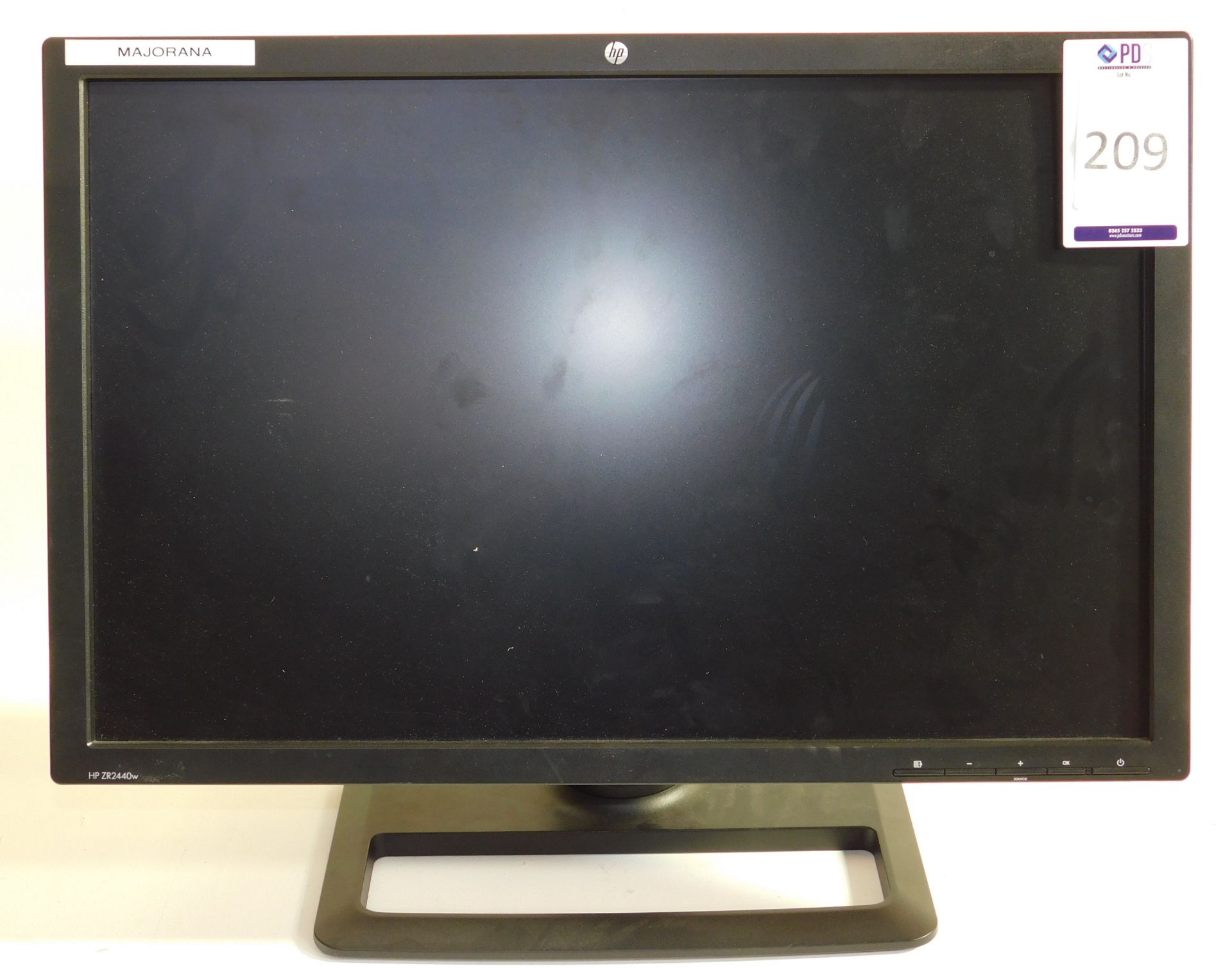 Five HP ZR2440w LED Backlit Monitors (Location Brentwood. Please Refer to General Notes)