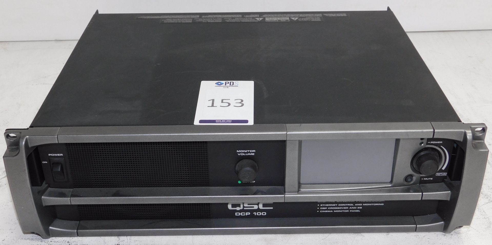 QSC DCP 100 Digital Cinema Processor, S/N 121102750 (Location Brentwood. Please Refer to General