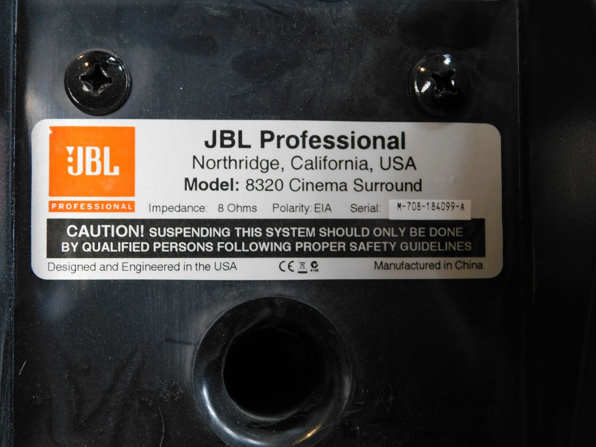 Pair of JBL Professional 8320 Surround-Sound Speakers (Location Brentwood. Please Refer to General - Image 3 of 5