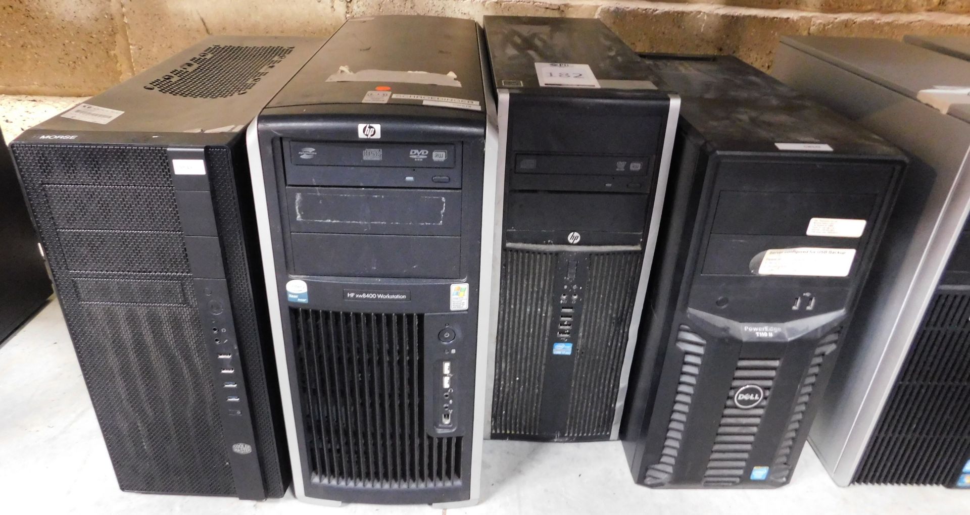 Dell PowerEdge Server T110 Mk2 Server, HPXW8400 Workstation Desktop Computer, Cooler Master