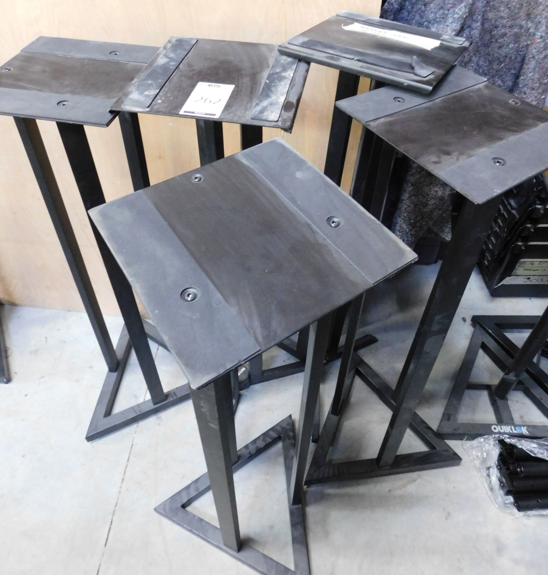 Five Quiklok Speaker Stands (Location Brentwood. Please Refer to General Notes)