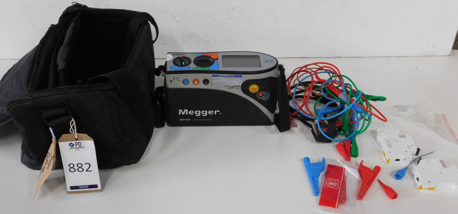 Megger MFT1553 Multifunction Electrical Tester with Leads & Carry Bag (Location Brentwood. Please