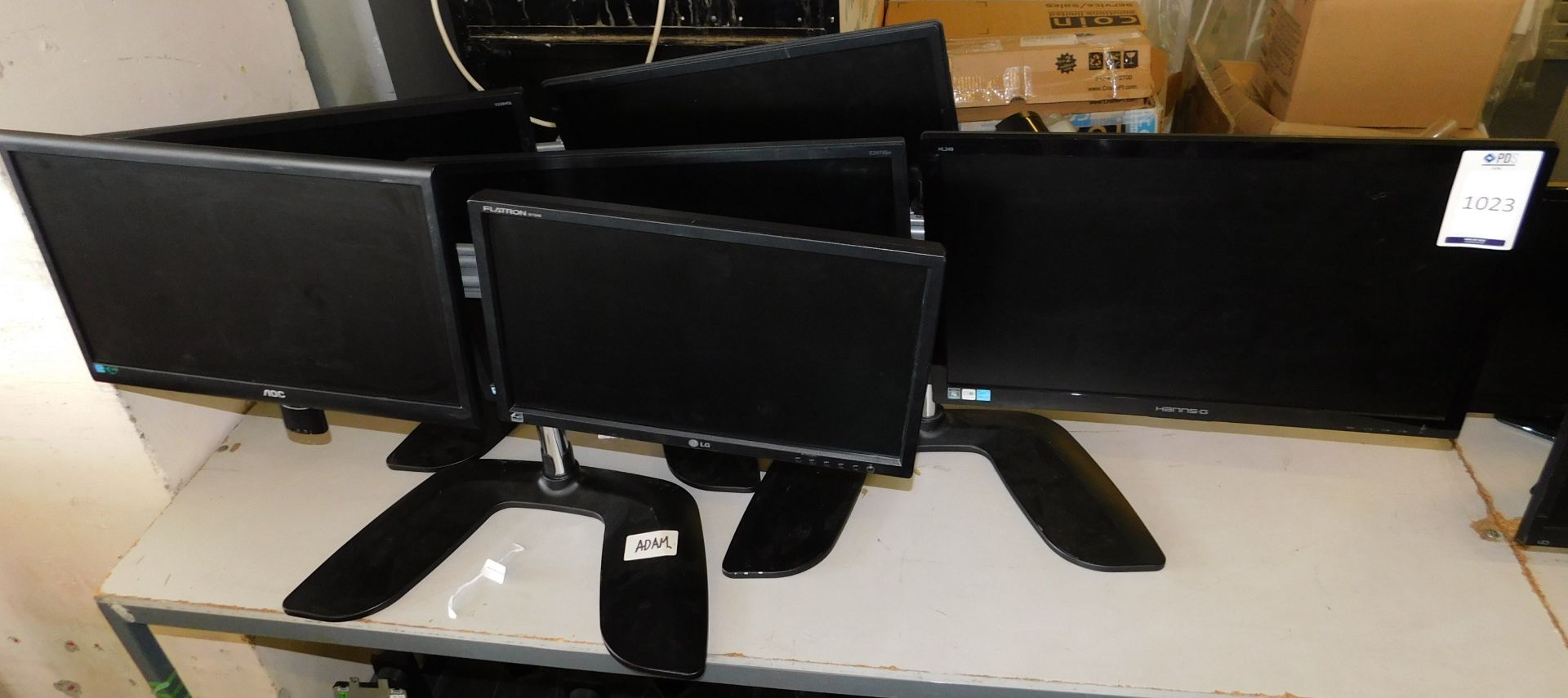 6 Various Monitors on 3 Twin Stands (Location Stockport. Please Refer to General Notes)