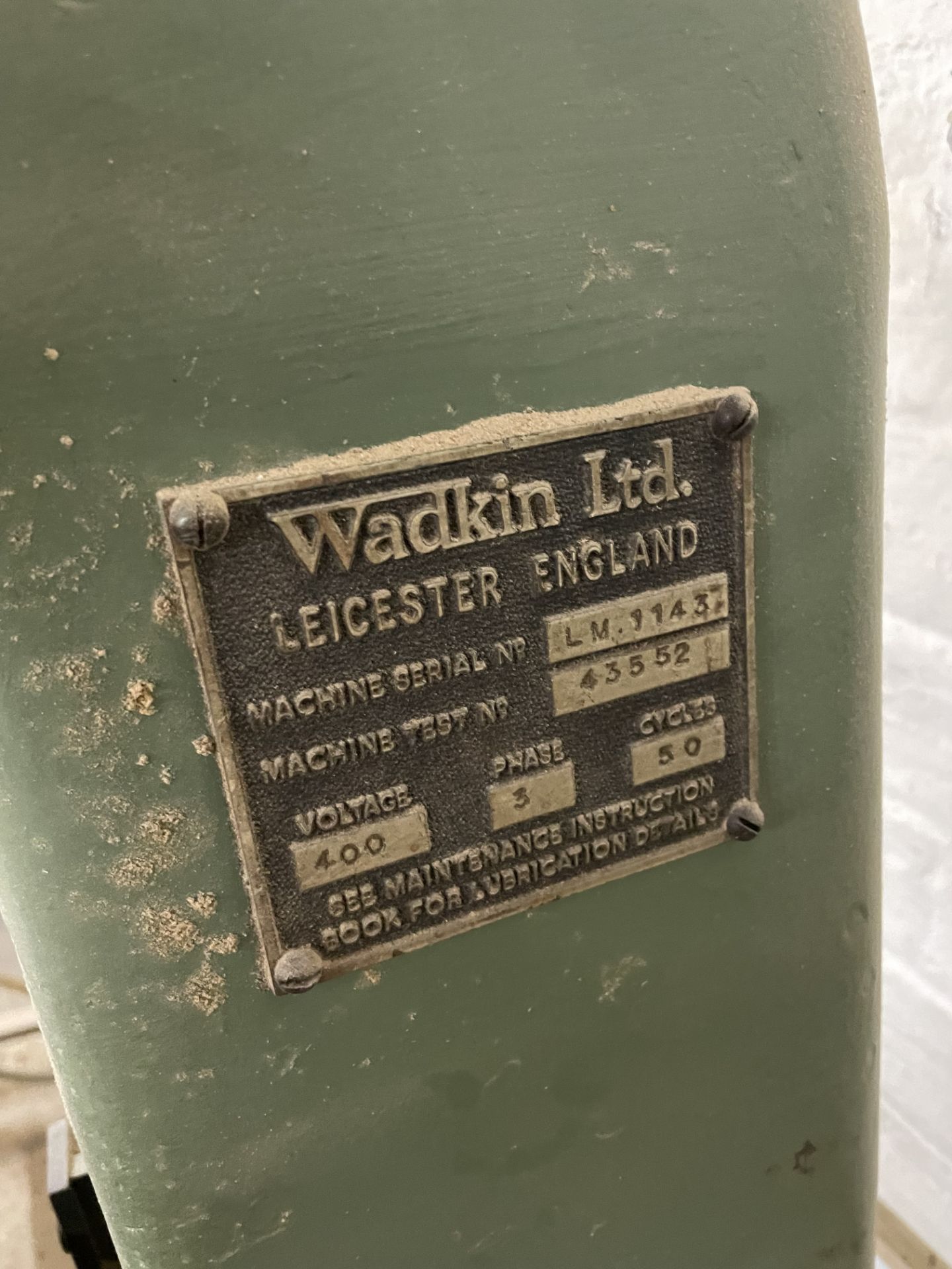 Wadkin Drill, Serial Number LM1143 (Location Oldham. Please Refer to General Notes) - Image 3 of 5