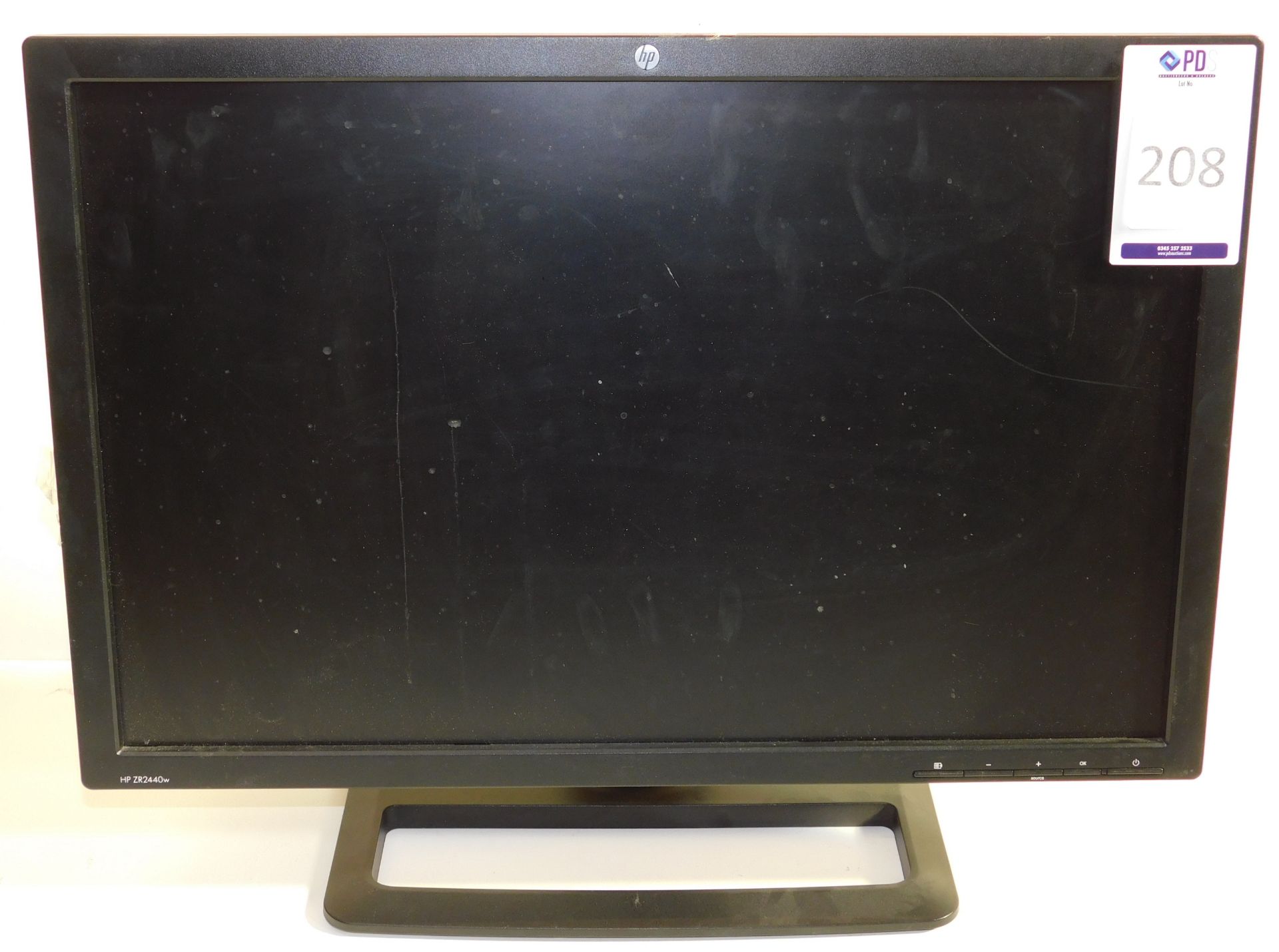 Five HP ZR2440w LED Backlit Monitors (Location Brentwood. Please Refer to General Notes)