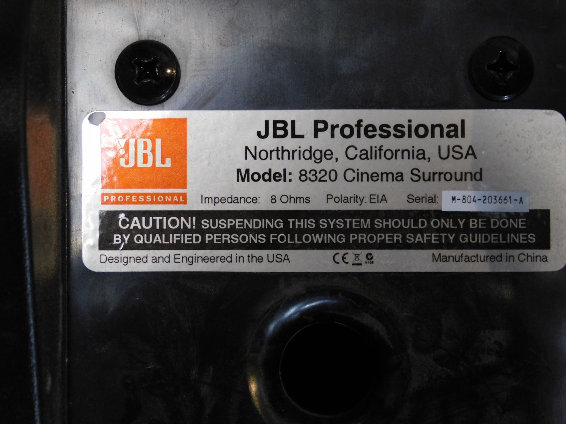 Pair of JBL Professional 8320 Surround-Sound Speakers (Location Brentwood. Please Refer to General - Image 4 of 5