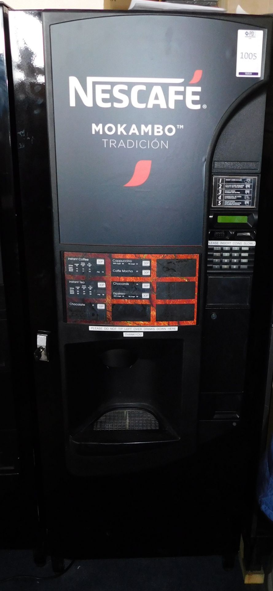 Coffee Vending Machine (Location Stockport. Please Refer to General Notes)