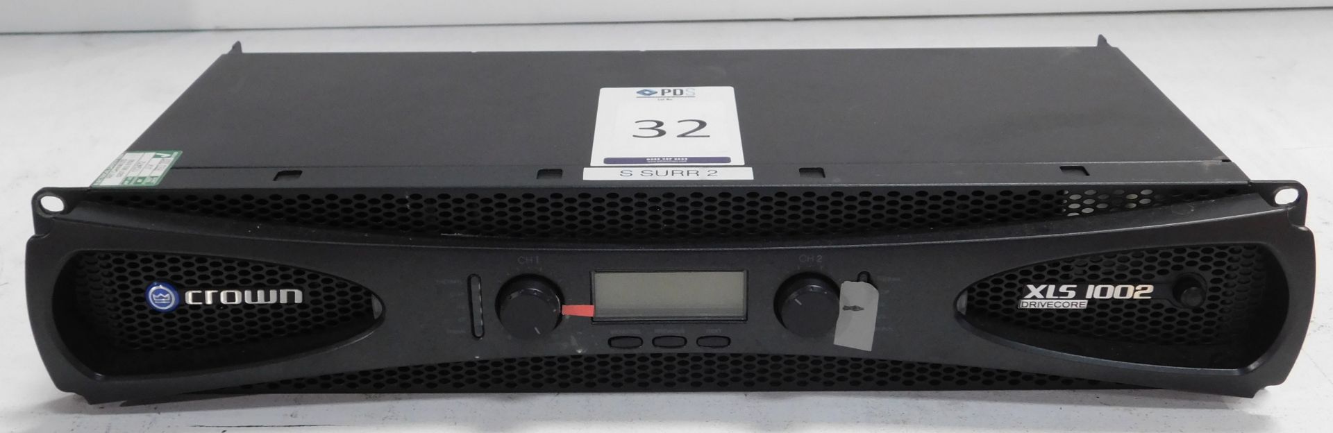 Crown XLS1002 Rack-Mount Power Amplifier (Location Brentwood. Please Refer to General Notes)