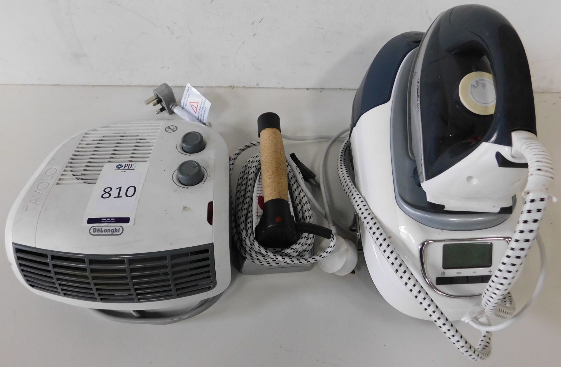 John Lewis Ironing Station with Professional Iron & Delonghi Tavolo Fan Heater 240v (Location