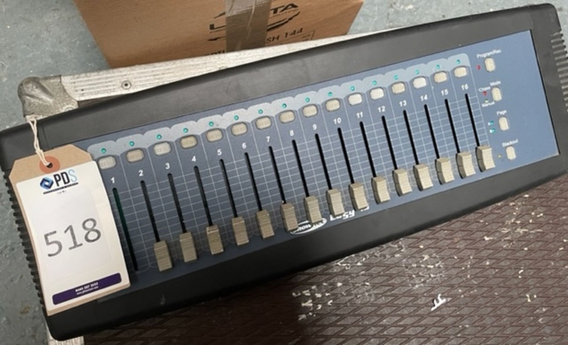 1 Showtec Lighting Control Desk (For Spares or Repair - Some Faders Damaged) (Location