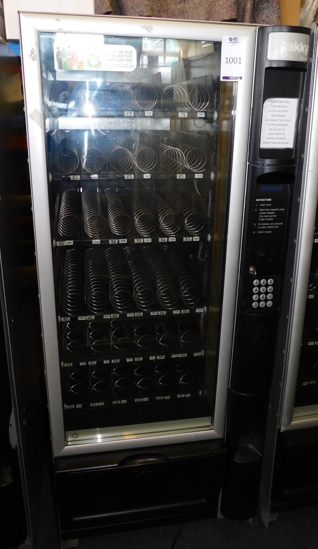 Necta Snakky Vending Machine (Location Stockport. Please Refer to General Notes)