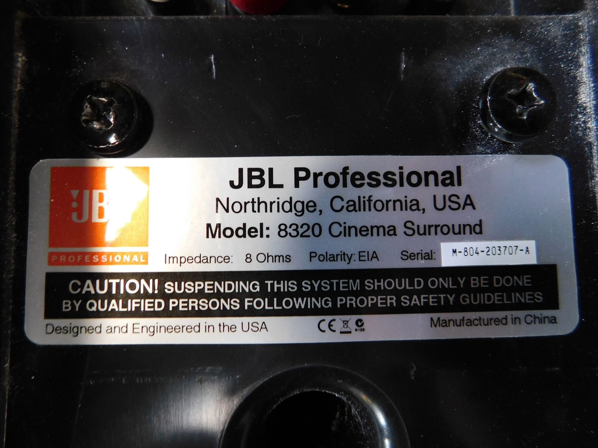 Pair of JBL Professional 8320 Surround-Sound Speakers (Location Brentwood. Please Refer to General - Image 3 of 5